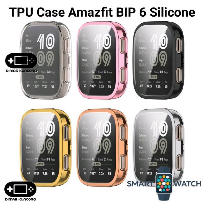 Tpu Case Amazfit Bip 6 Silicone Silicon Soft Bumper Casing Shell Amazfit Bip 6