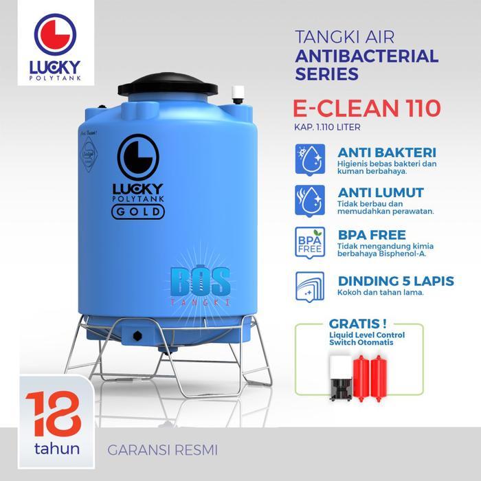 Tangki Air Lucky Polytank E-Clean 1100 Liter | Tandon | Toren