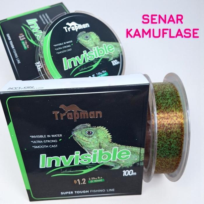 AQUASITE SENAR PANCING NILON BUNGLON 100 METER SPECKLE FISHING LINE NYLON HIJAU BINTIK KAMUFLASE