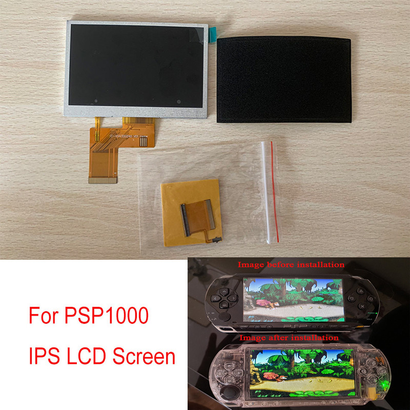 Improve color brightness IPS LCD screen for PSP1000 game console  for Sony PSP 1000 to IPS Screen LC