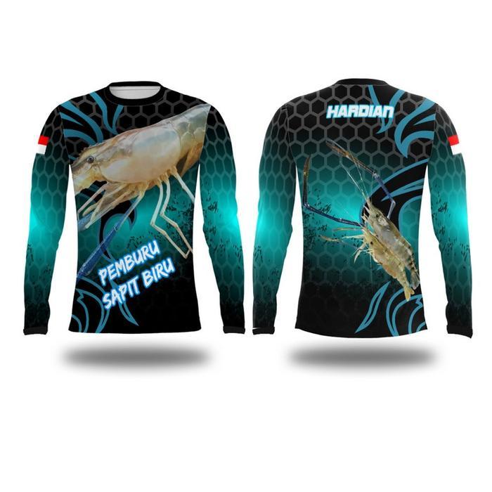 TERLARIS Kaos Baju Jersey Mancing Mania Udang Galah Dryfit Full Printing Custom READY STOCK