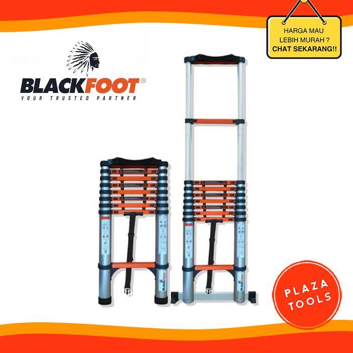Tangga Teleskopik Aluminium Blackfoot 6 Meter Tangga Telescopic