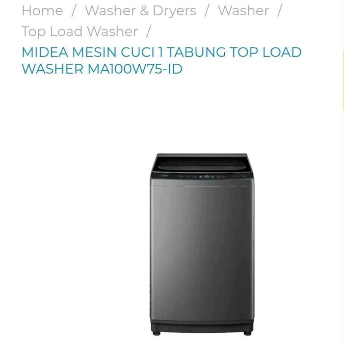 Mesin Cuci 1 Tabung Midea 7,5 Kg - MA100W75-ID