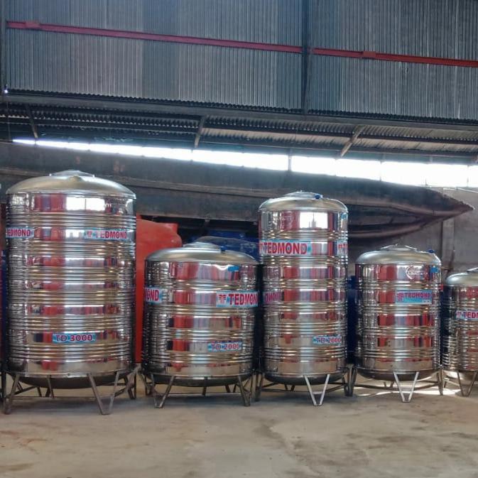 Tangki Air Merk Tedmond Stainless Vertikal dan Horizontal