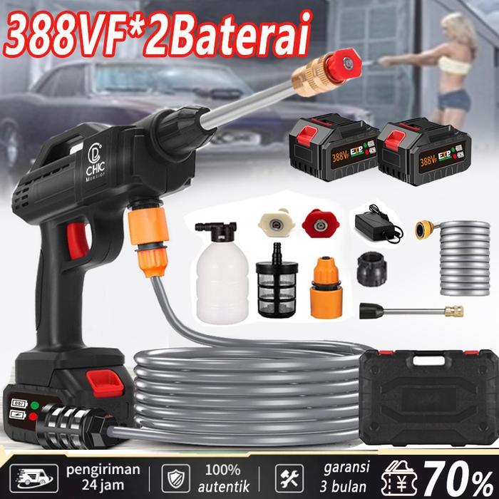 Alat Steam Cuci Motor & Mobil Jet Cleaner Set Alat Cuci Mobil Baterai