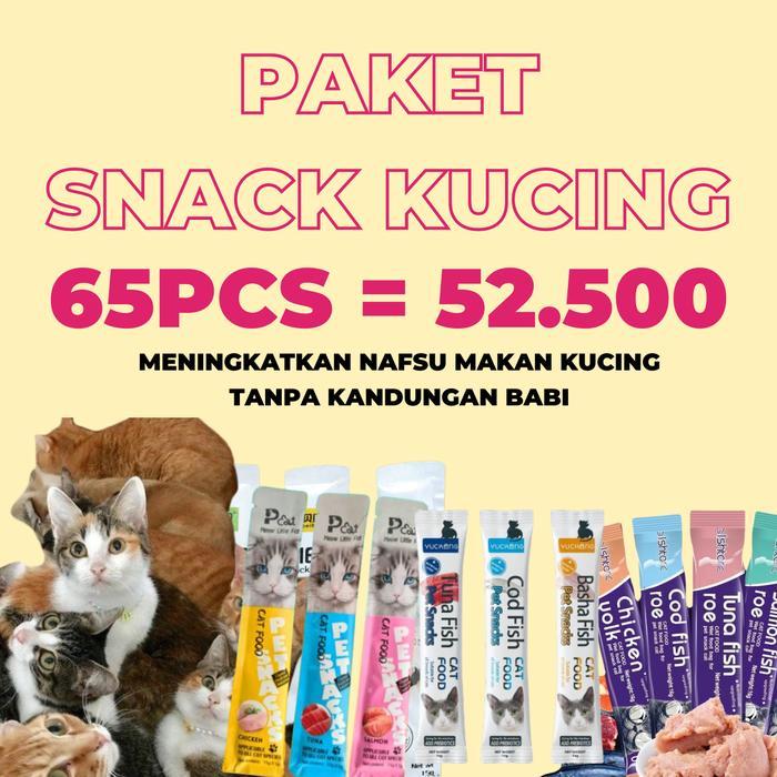 Whiskas - Snack Kucing Paket 1 Kg 65Pcs Makanan Kucing Cemilan Kucing Snack Kucing Vitamin Kucing