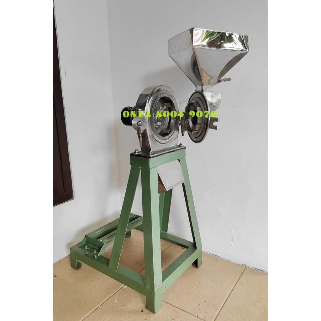 Mesin Penepung Mocaf Singkong - Mesin Gilingan Tepung Diskmill Stenlis Kap.100 kg