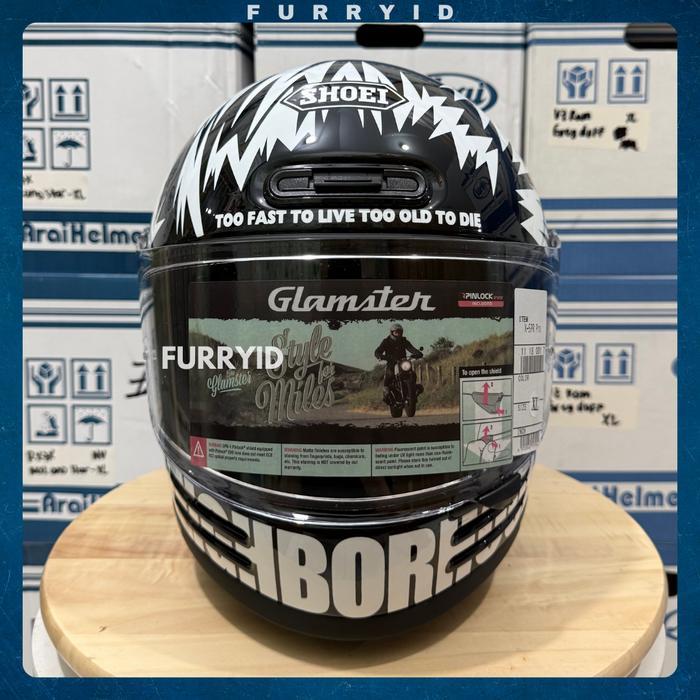 HELM FULL FACE SHOEI GLAMSTER NEIGHBORHOOD