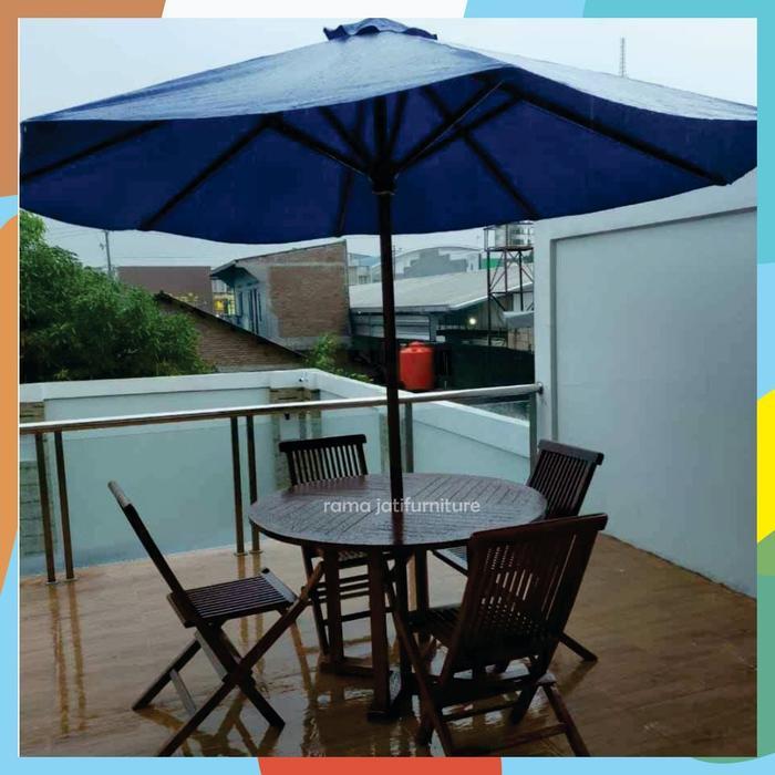 Jual Meja Payung Kursi Taman Hotel Warna Salak/Coklat Tua Berkualitas