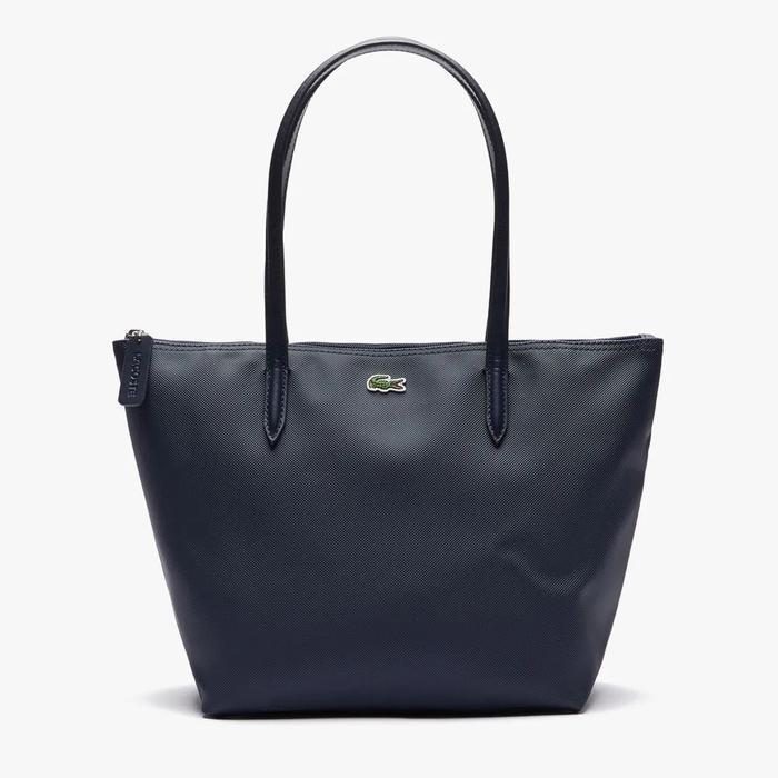 terlaris LACOSTE Women's L.12.12 Concept Small Zip Tote Bag Wanita 100% ori