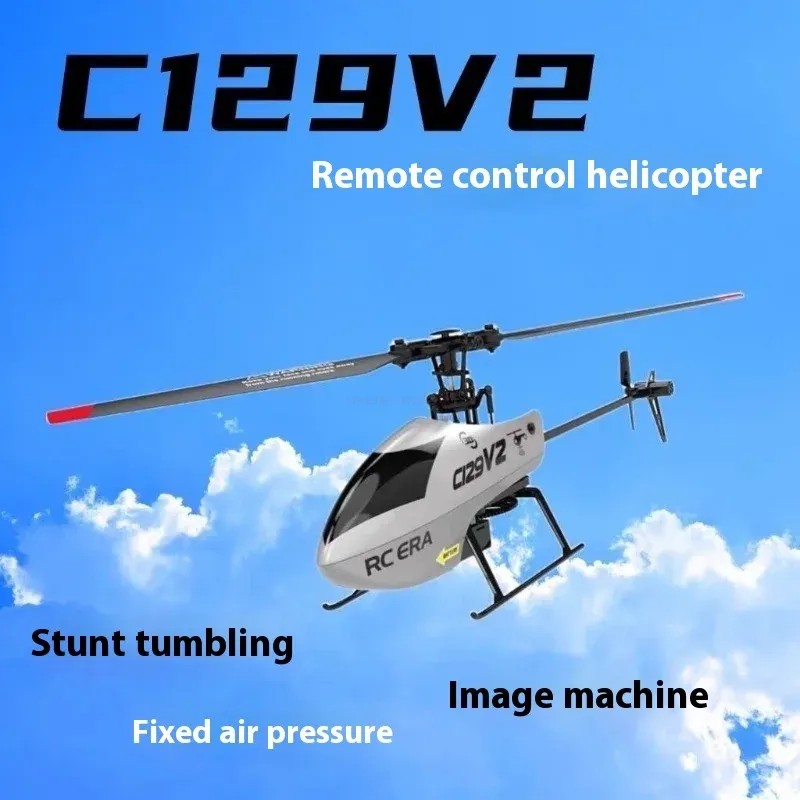 C129V2 Rc Helicopter 4 Channel Remote Controller Helicopter Charging Toy Drone El Uav Outdoor