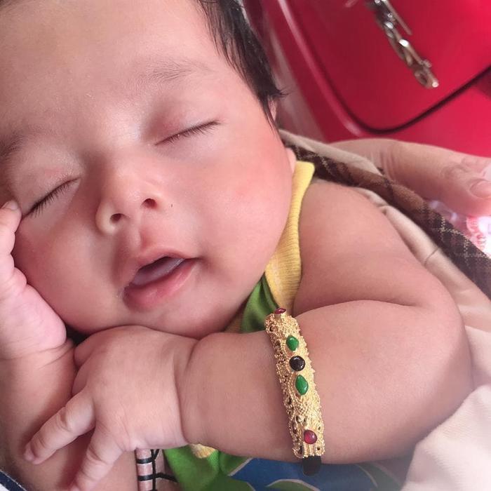 ------] Gelang Uli Anak Bayi Alpaka Lapis Emas