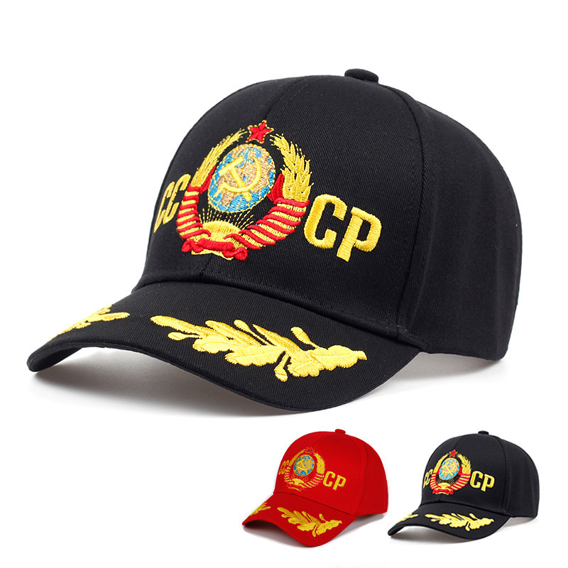 Cccp Baseball Cap Uni Adjustable Cotton Cccp Embroidery Snapback Hat Fashion Ca Sports Hats Men