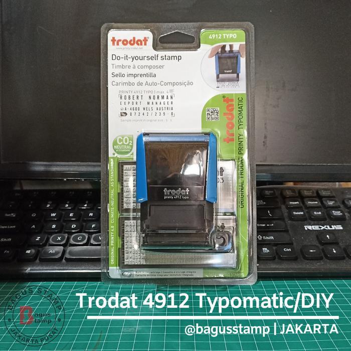 Stempel Trodat Typo 4912 / Stempel Bongkar Pasang DIY Expired Date Kode Produksi MFG dengan format