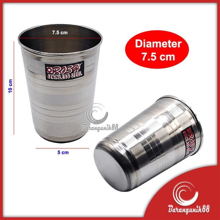 Gelas Cangkir Mug Minum Stainless Steel Rosh