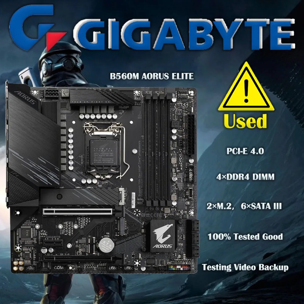 Gigabyte B560M AORUS ELITE Motherboards LGA 1200 DDR4 128GB M-ATX For Intel B560 Desktop Mainboard