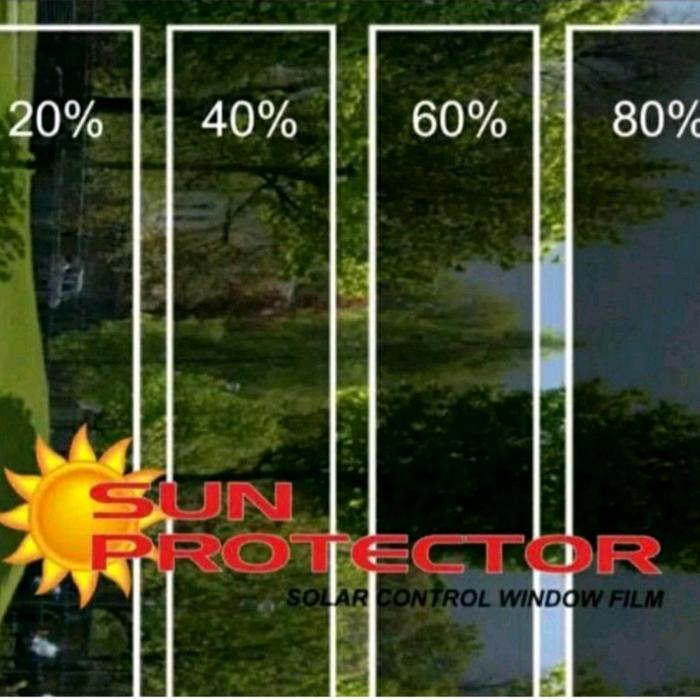 "New" Stiker Kaca Film Riben Warna Hitam Presentase 20% 40% 60% dan 80% Kaca Film Riben Mobil Kaca