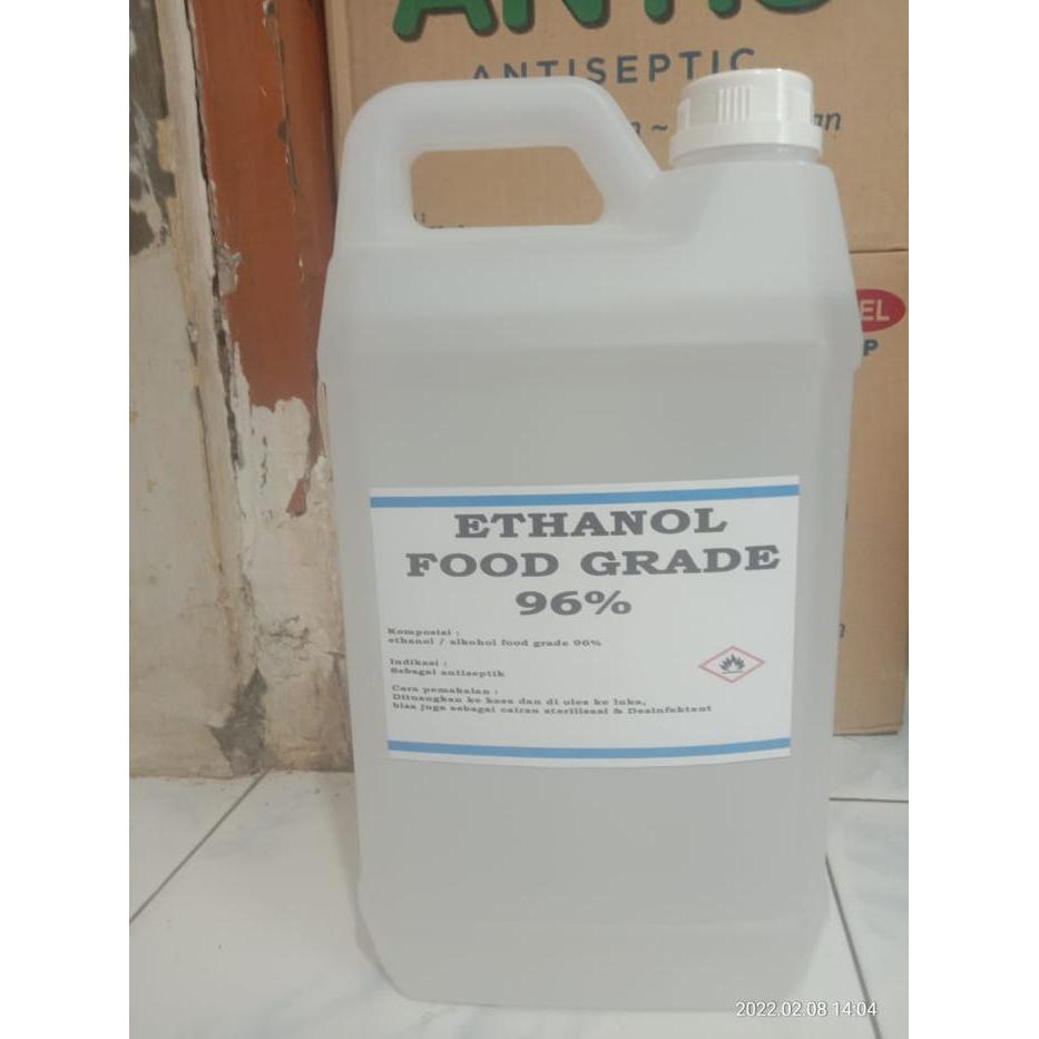 ALKOHOL 96% 5 LITER FOOD GRADE / ALKOHOL FOOD GRADE 96% / ETHANOL FOOD