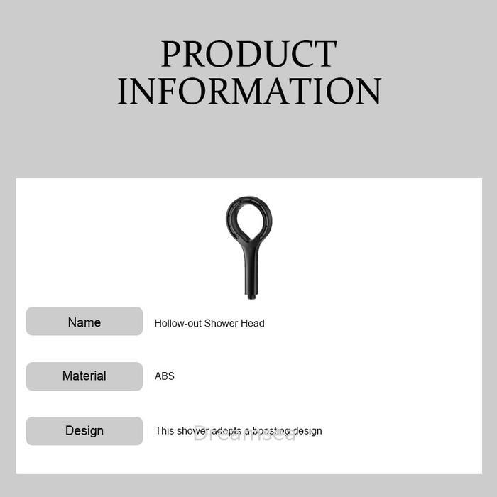 Pressurized Shower Head Household Bathroom Shower Head Hollow-out Shower Head