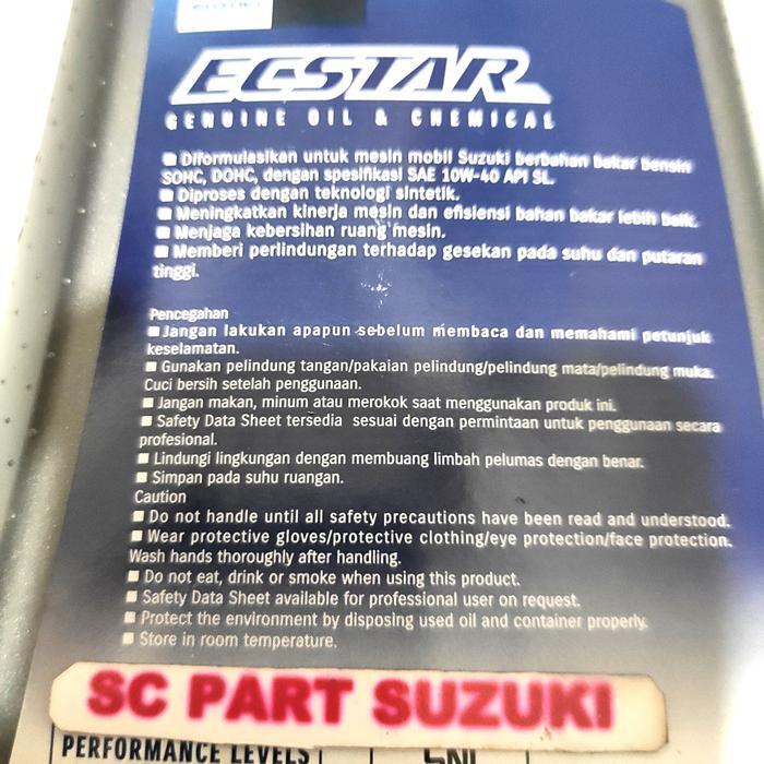 Oli suzuki sgo Ecstar mesin 10W-40. news