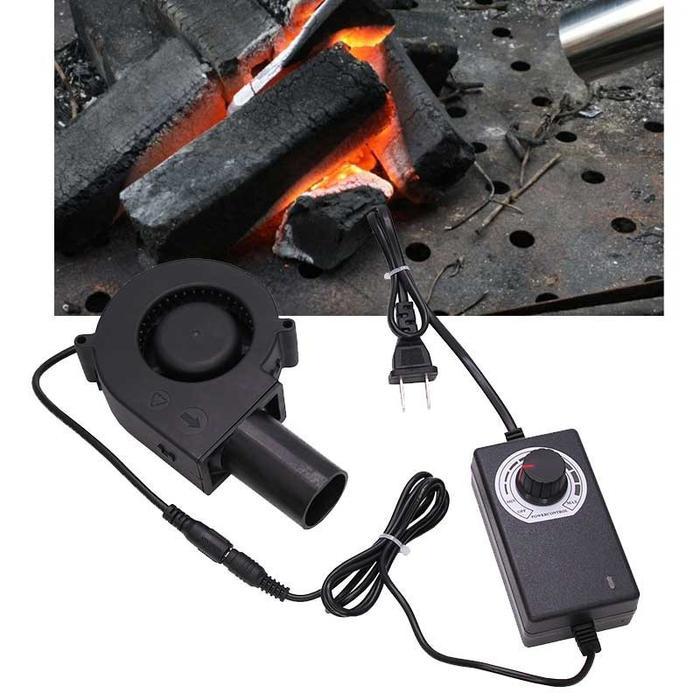 "New" Blower Mini BBQ Kipas 1 Set Blower Ac Turbocharger Portabel Kecil Model Keong 12 Volt Blower