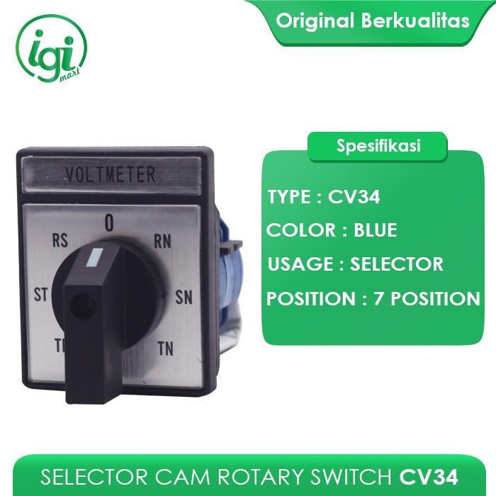 SELECTOR SWITCH VOLTMETER CV34 / ROTARY SWITCH VOLTMETER INSCOM