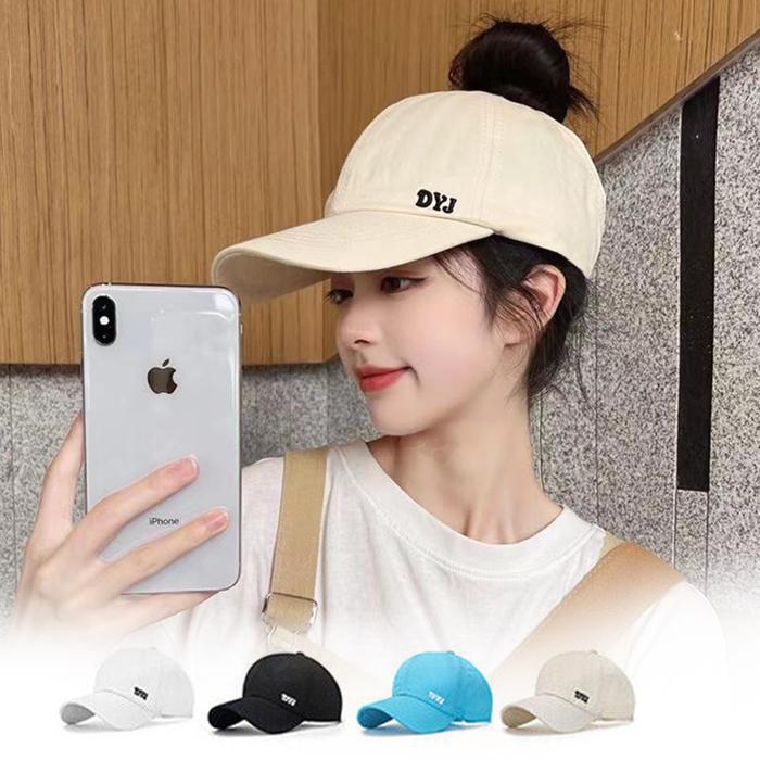Caramel - Topi Distro Baseball Wanita Korea Anti Uv Model Putih Atas Bolong Fashion Style Outfit
