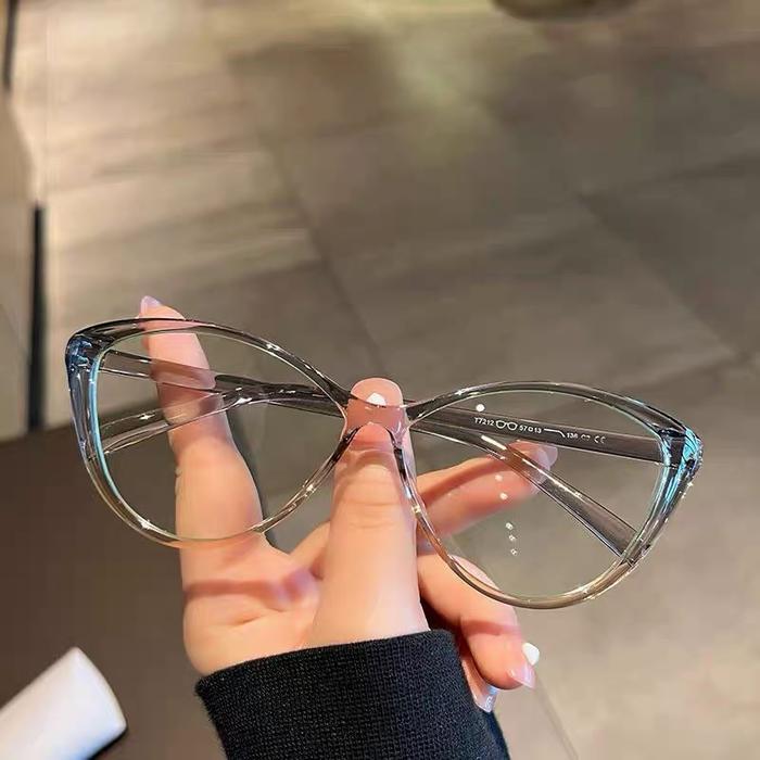 kacamata Leopard Cat Eye Anti Radiasi terbaru Frame Eyewear Glasses kacamata anti plastik tie