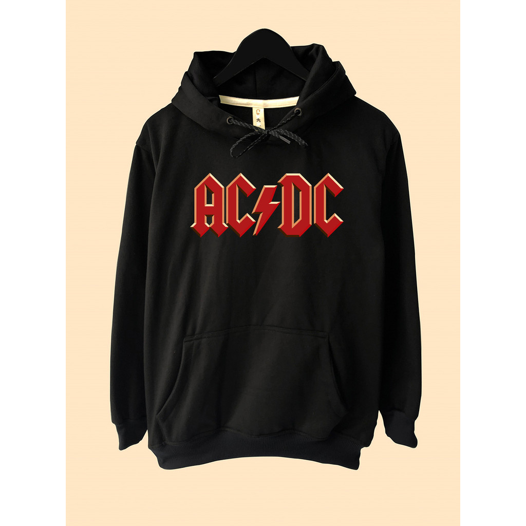 Jaket Hoodie Music Band ACDC 3D AC DC Logo