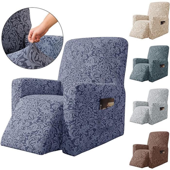 Jacquard Recliner Sofa Chair Cover Elastic Relax Chair Fastimp