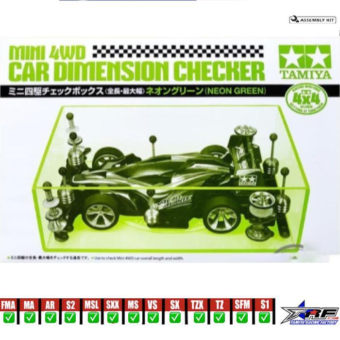 Tamiya 95548 Car Dimension Checker (Neon Green)