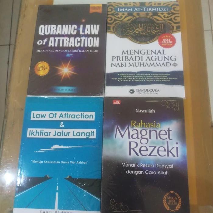 Ready PAKET 4 BUKU RAHASIA MAGNET REZEKI LAW OF ATTRACTION DAN IKHTIAR JALUR