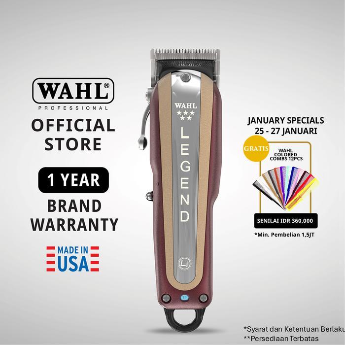 TERLARIS Wahl Legend Cordless Hair Clipper - Alat Cukur, Pemangkas, Alat Cukur Rambut, Mesin Potong