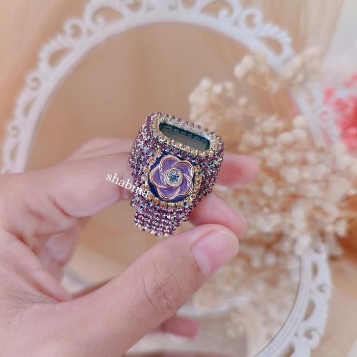 Tasbih Digital LED Hias Dzikir Ring Swarov Terbaru Muslim Motif - Diamond Gratis Ongkir
