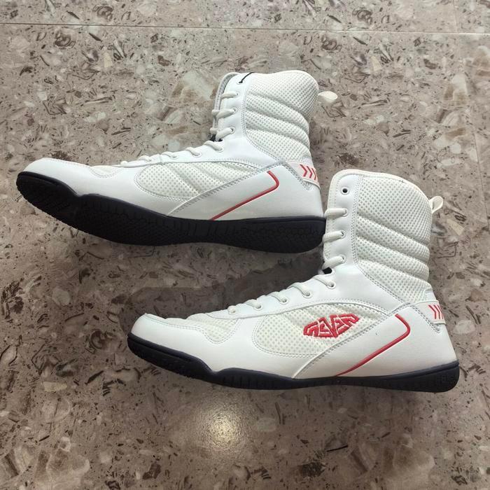 Prelesty Sepatu Tinju Pria Boxing Shoes Sport Olahraga Casual Sepatu Gulat Gym Fitness Keren Anti