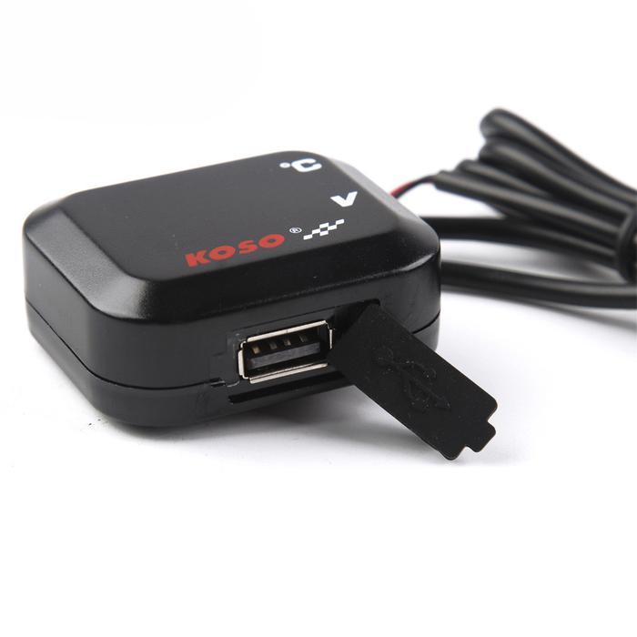"New" Volt Meter Koso 3 in 1/Voltmeter 3 in 1 Koso Usb Anti Air Original/Voltmeter 3in1 Charger USB