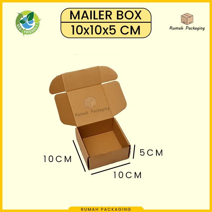 Kardus / Kotak Box Mailer Die Cut Packing Polos 10x10x5 cm