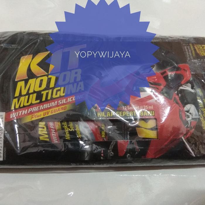 KIT MULTIGUNA SACHET PENGGILAP BODY KIT MOTOR MULTIGUNA SILICONE 25ML