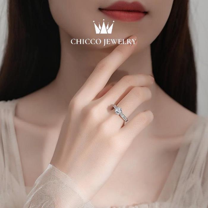 Promise ring cincin tunangan cincin buat pacar Cincin six prong Cincin wanita Darry ring promise