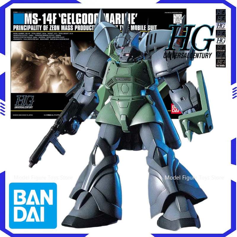 Bandai gundam modelo kit anime figura 1/144 HG-MS-14F Gelgoog Marine Anime action character assembly