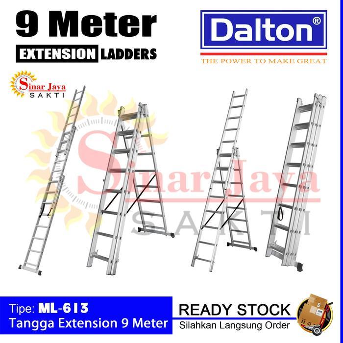 Tangga Aluminium Extension 9 m / Tangga Pln Ekstension / Tangga Sorong