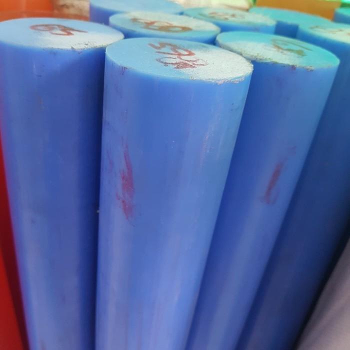 NYLON MC BLUE BATANGAN 90MM / MC BLUE ROD / NYLON BIRU BATANGAN