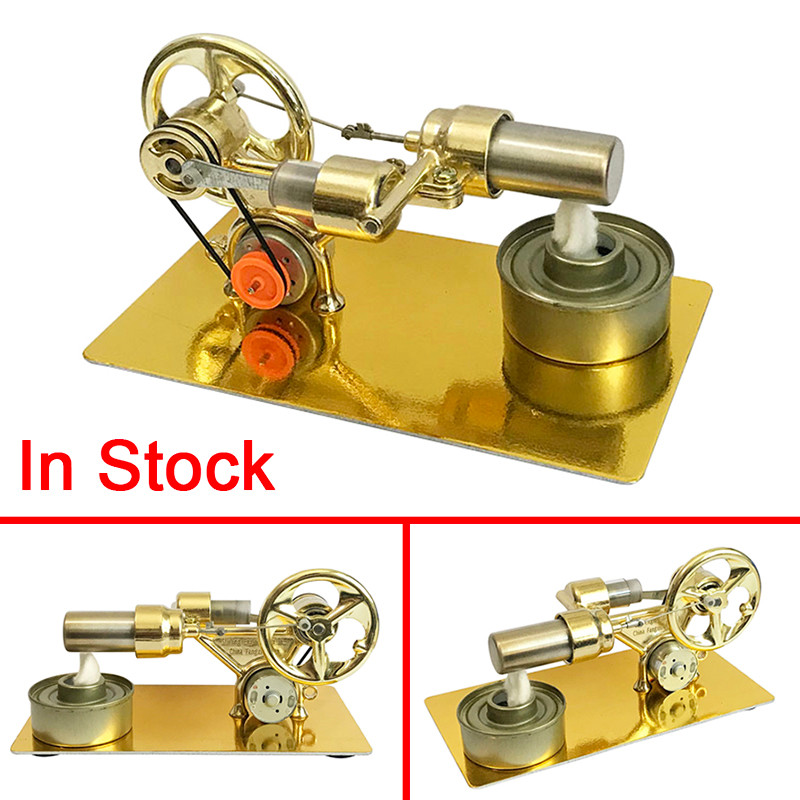 Mini External Combustion Stirling Engine Experimental Model Motor Generator Engine Physics