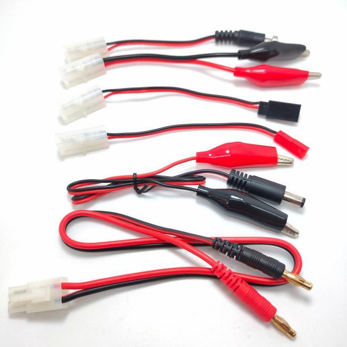 Kabel Big Tamiya Plug Konektor 6pcs JST Crocodile for RC Lipo Charger
