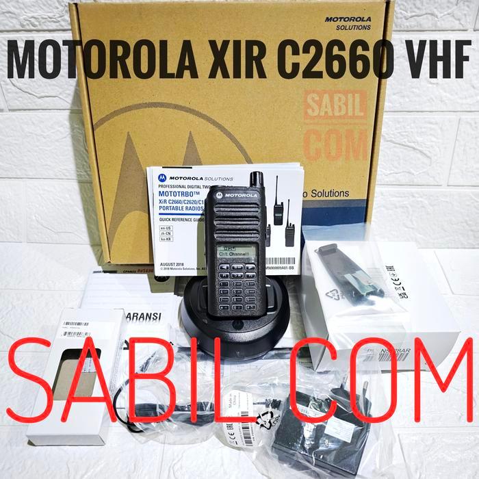 MOTOROLA XIR C2660 VHF 136-174 MHZ ORI HT XIR C2660 VHF ANALOG DIGITAL