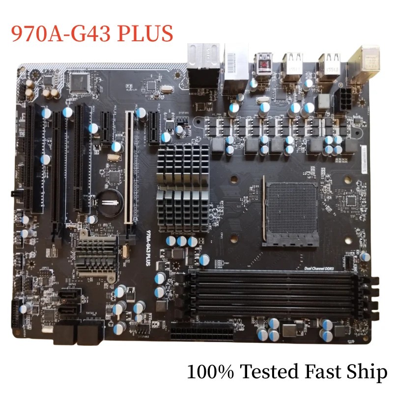 For MSI 970A-G43 PLUS Motherboard 970 32GB Socket AM3+ DDR3 ATX Mainboard 100% Tested Fast Ship