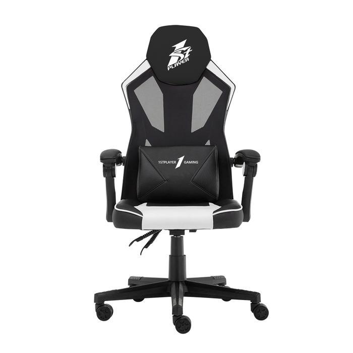 1STPLAYER P01 - BLACK WHITE GAMING CHAIR