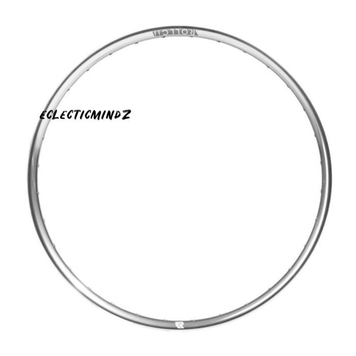 Rollcii Rims Gra21 700C 24 Holes Silver Rim Sepeda Velg Rollcii