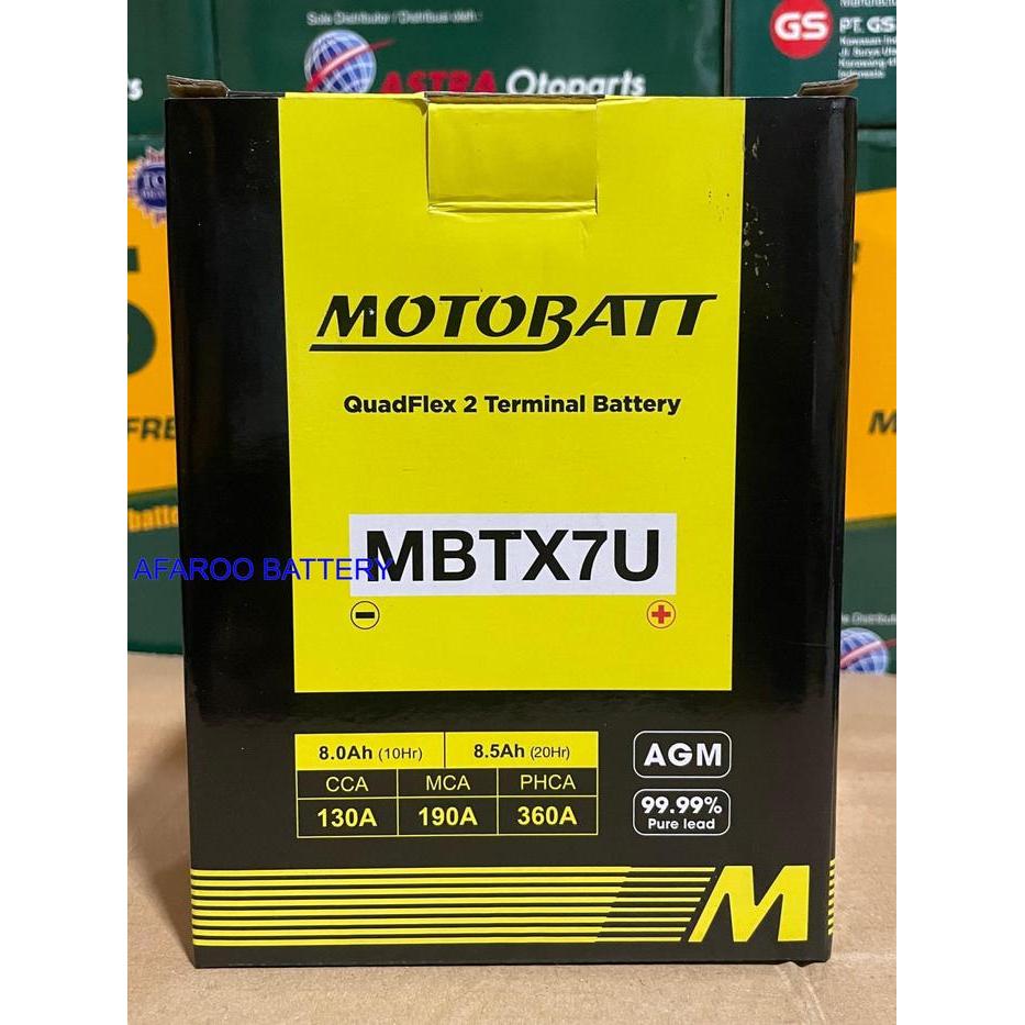 Ready Aki MOTOBATT Vespa LX 150, KLX 150,D-Tracker 150, MBTX7U MOTOBATT