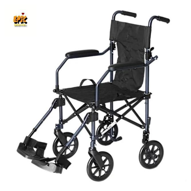 Kursi roda traveling lipat ringan, kursi roda travel, kursi roda GEA